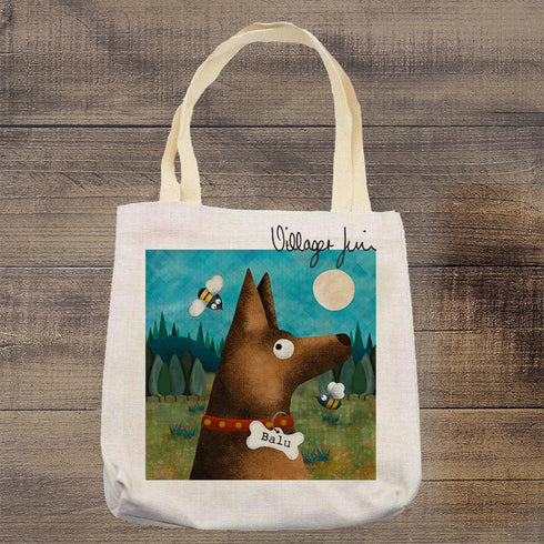 German Shepherd - Personalised Pooch Tote Bag